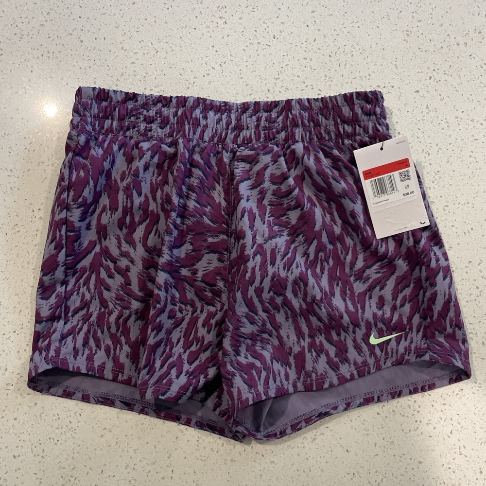 NIKE ONE KIDS PURPLE MLUTI FQ4527-509 LARGE NWT